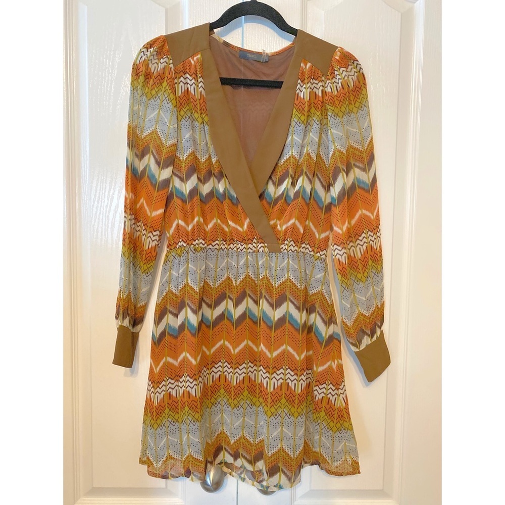 Woman’s dress THML size S earth tone midi